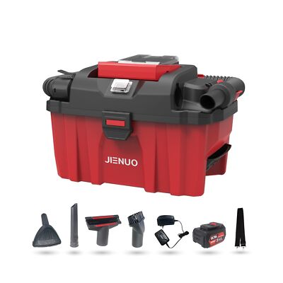JIENUO Cordless Shop Vac Wet and Dry, with 20V 4.0Ah Battery and Charger, 2.5...