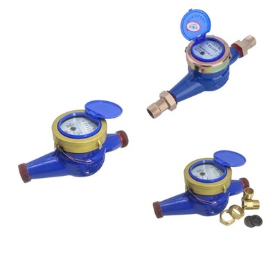 Cold Water Meter with Fittings for Garden & Home Usage Water Meter for Indoor