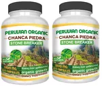 Chanca Piedra 2 bottles 240 caps 1800 mg Peruvian organic material Stone Breaker