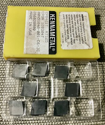 Kennametal Carbide Inserts CPG 421T / CPGN 12-03-04T KT125 - QTY: 8