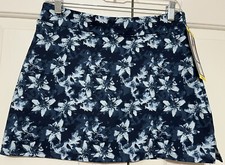 NWT Tranquility Colorado Clothing size S navy blue floral Skirt Skort womens