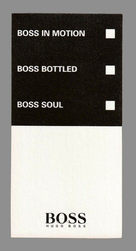 Carte publicitaire - advertising card - Boss d'Hugo Boss recto verso - Picture 2 of 2