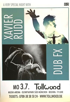 XAVIER RUDD   DUB FX 2017 MÜNCHEN -orig. Concert Poster - Konzert Plakat - A1