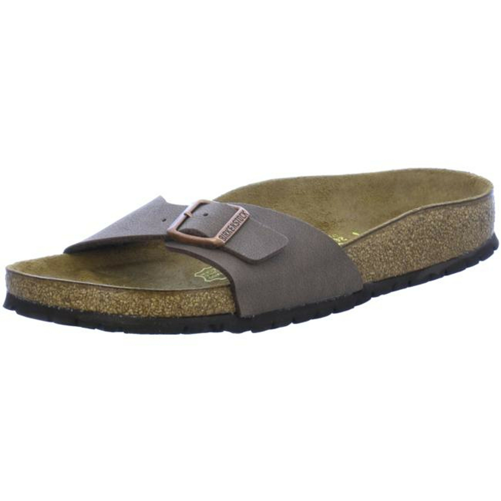 Birkenstock Madrid Birko Flor Nubuck Mocca narrow width slides sandals |  eBay