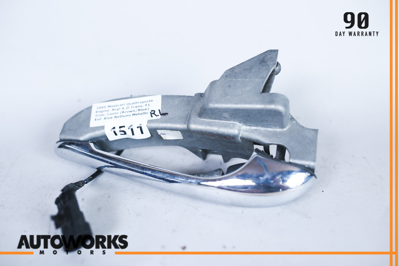 03-12 Maserati Quattroporte M139 Rear Left Driver Side Door Handle Chrome OEM