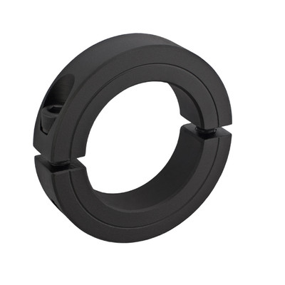 1-1/4'' Double Split Shaft Collar - Black Oxide - 2 Pack