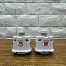 Nintendo Wii MotionPlus Adapter RVL-026 OEM Official White Lot of 2 Tested Works