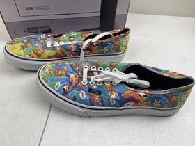 VANS Nintendo x Authentic Super Mario Bros RARE NINTENDO NES BOX Size 7.5 M 9W