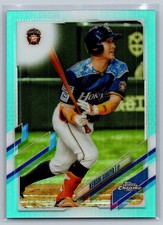 Kenshi Sugiya 2021 Topps Chrome NPB #212 Aqua Refractor /199