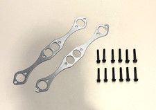 Graphite Aluminum Exhaust Manifold Stock With Grade 8 Bolts New Kit Chevelle