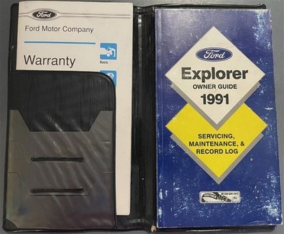 1991 Ford Explorer Owners Manual with Case and Pamphlets OEM User Guide Book