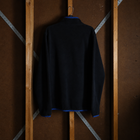 Columbia Fleece Jacket Mens Large Black Blue Full Zip Outdoor Hiking Gorpcore as