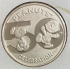 PEANUTS 50TH ANNIVERSARY .999 SILVER ~ 1 TROY OUNCE  LIMITED EDITION