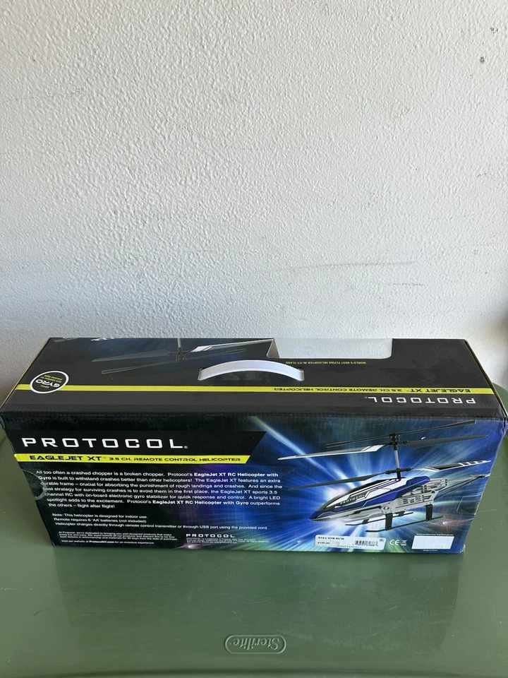 Protocol EagleJet XT 3.5 CH Remote Control Helicopter New in Box LED Light - Image 3 of 3