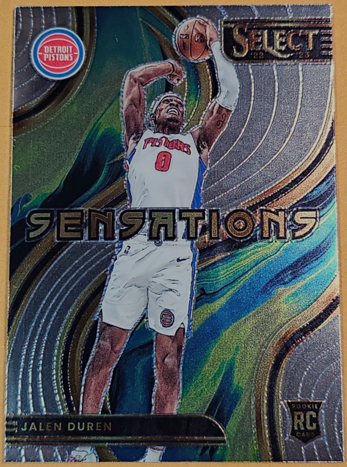 2022-23 Panini Select Sensations Jalen Duren #23 ROOKIE Detroit Pistons RC