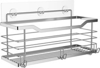 Duschablage Ohne Bohren Selbstklebend Edelstahl Badregal Caddy 31X11,5X12 Cm