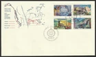 Canada #1202a, Exploration of Canada-3, Type B, First Day Cover, FDC 1988