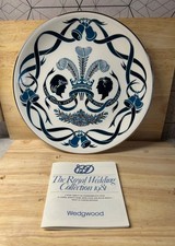 Wedgwood Plate Prince Charles & Diana Spencer 1981 Royal Wedding Richard Guyatt