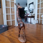 Vintage 8" Hand Carved Wooden Giraffe Figure Made in Kenya — photo 5