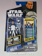 Star Wars Commander Wolffe Clone Wars Collection CW48 104th Battalion 3.75 MOC