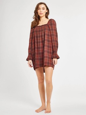 Mille NWOT Gauze Plaid Dress Sz XS