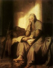 Rembrandt The Apostle Paul in Prison Giclee Print on Canvas 8x10 Wall Art Decor