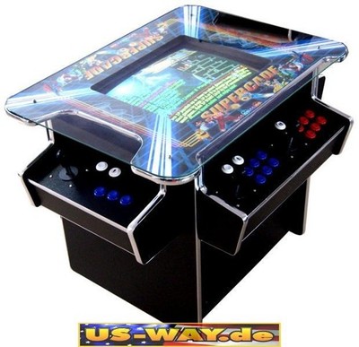 G-70 Classic Arcade Cocktail Tisch Games Machine Jamma Spielautomat 19  LCD