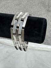 Vintage Taxco Mexico TX-64 925 Sterling Silver Link Heavy 7.5-8