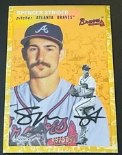 2023 Topps Chrome Platinum Anniversary #189 Spencer Strider Gold Refractor #/50