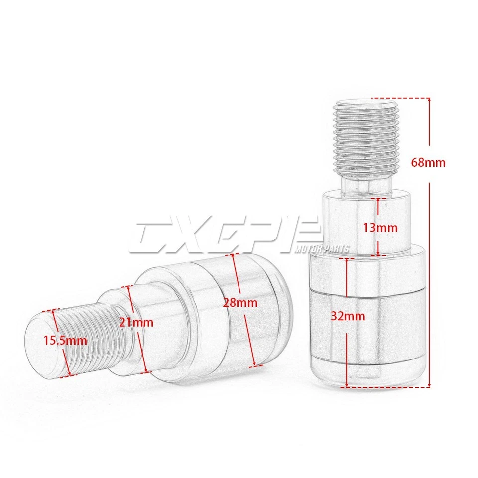 Per Yamaha Tmax530 Tmax 560 530 500 SX DX 16-20 Contrappesi Manubrio Bilancieri - Immagine 3 di 3