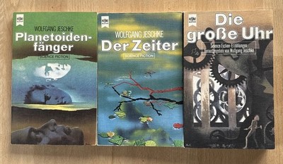 Die grosse Uhr + Der Zeiter + Planetoidenfänger, 3x Heyne SF Wolfgang Jeschke
