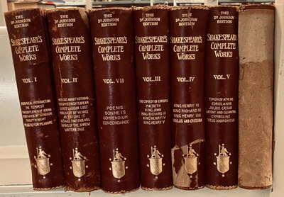 VTG The Complete Works of Shakespeare Vol.1-7, 1892 Dr. Johnson