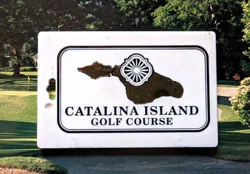 vtg - PGA golf bag tag - CATALINA ISLAND GOLF COURSE gc - Avalon CA