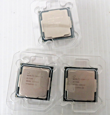 Lot 3 x Intel Core i3-7100 3.9GHz 3MB SR35C Skt. FCLGA1151 Desktop Processor CPU