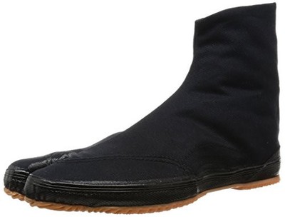 Marugo Kaisoku 5-Tabi Black Work Shoes Unisex 26cm Thick Sole New