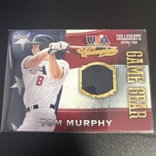 2013 Panini USA Baseball Champions - Game Gear Jerseys Tom Murphy #21 (MEM, RC)