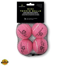 Mini Extra Small Tennis Balls for Dogs, 1.75 Inch, 4 Pack, Pink