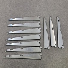 10 Rubbermaid Configurations Custom Closet Shelf Bracket, Titanium, 67012