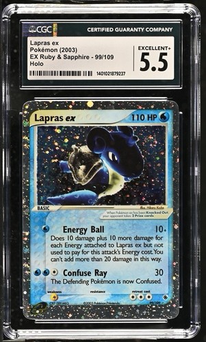 Lapras ex graded CGC 5.5 for sale on eBay