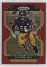 2021 Panini Prizm Red Prizm Devin Bush II #257 3hd