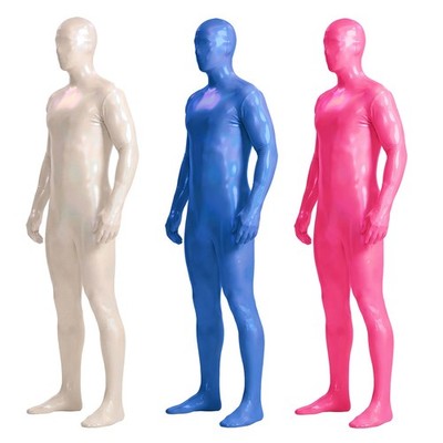 Glossy Spandex Full Body Zentai Suit Unisex Cosplay Costume Jumpsuit Catsuit