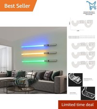 Lightsaber Wall Mount Stand Set Display Swords Wall Bracket Easy Installation