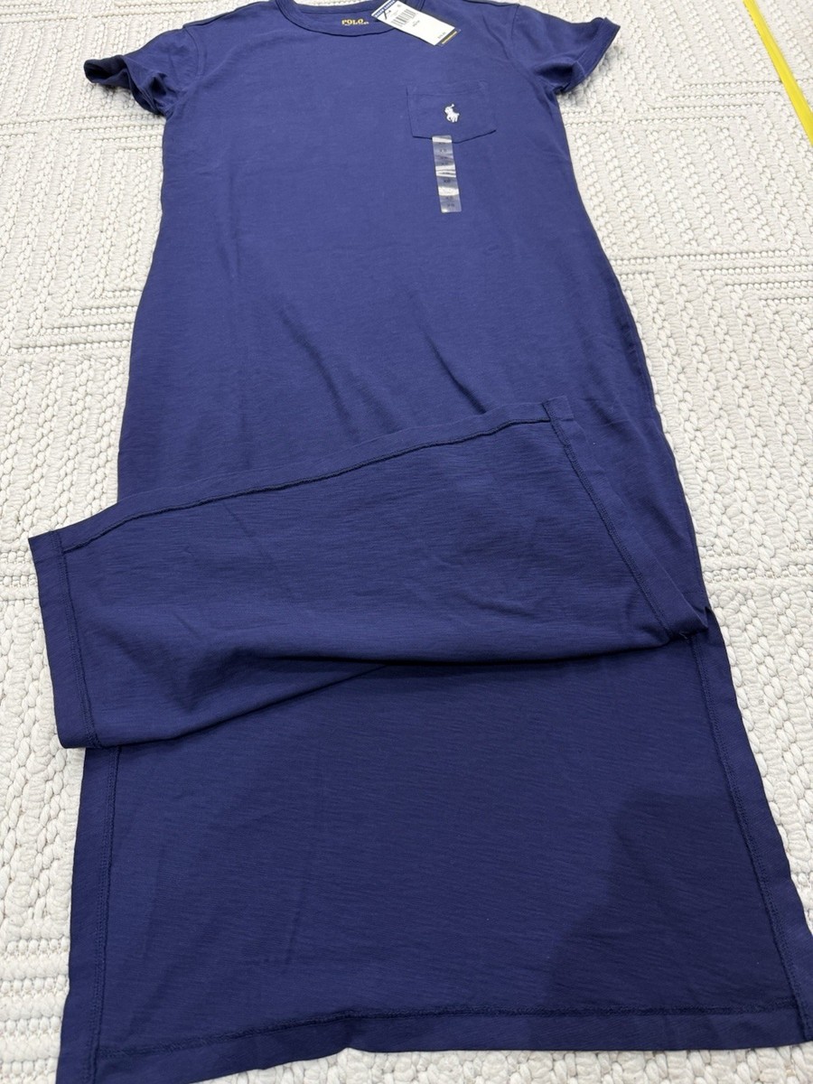 royal blue t shirt dress Solid Dark Royal Blue T-shirt Dress for Women, Cute Aesthetic Fashion Shirt Dress, All over Print, Loungewear, Aloha Hawaiian Beach Dress