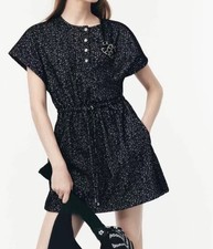 Authentic Chanel 2025 CC Logo Dress Shirt 34