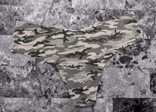 NWT VICTORIA'S SECRET PINK SMOOTH CAMOUFLAGE CAMO RAW EDGE NO SHOW THONG PANTIES