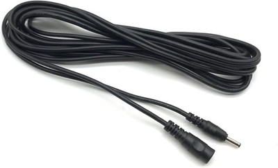 XENOCAM Power Extension Cable 16.5FT(5M DC 3.5 plug), 1.35*3.5mm Cable(Black) 