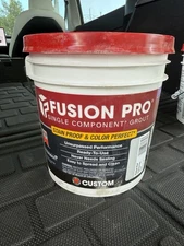 1 Gallon Custom Fusion Pro Single Component Grout #544 Rolling Fog