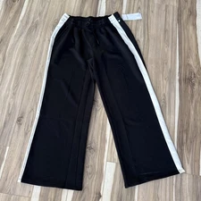 Layer 8 Women’s Knit Pants/Wide Leg/Color-Black White Stripe/Sz.M/NEW WITH TAGS!