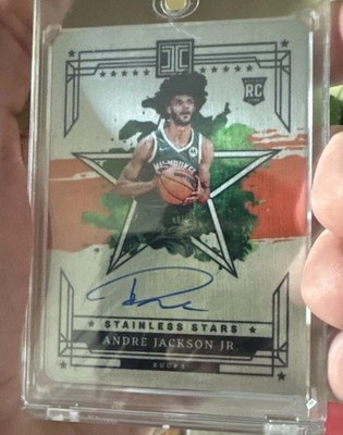 2023-24 Panini Impeccable Stainless Stars Autographs ANDRE JACKSON JR.  /25