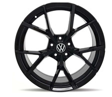 19" Volkswagen Golf R Wheel Rim Factory OEM 69641 2022-2024 Gloss Black